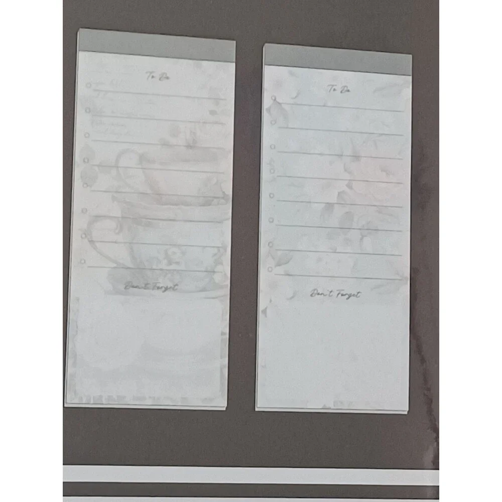 Levenger Freeleaf Notepad‎ Tea & Roses Planning Pad 2 Pack 50 Sheets Each